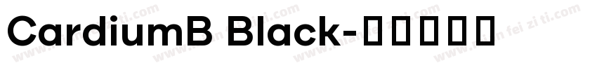 CardiumB Black字体转换